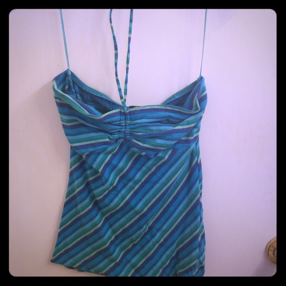 Guess blue Halter top - Picture 2 of 3